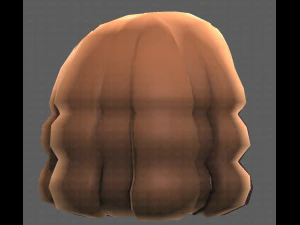 Base de pelo para ni&ntilde;a V02 Modelo 3D