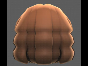 Base de pelo para ni&ntilde;a V02 Modelo 3D