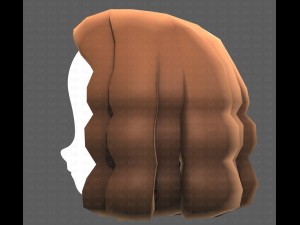Base Hair for girl V02 Modelo 3D