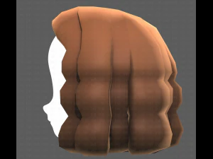 Base de pelo para ni&ntilde;a V02 Modelo 3D