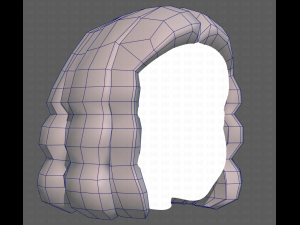 Base Hair for girl V02 Modelo 3D