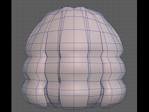 Base Hair for girl V02 Modelo 3D