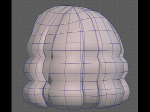 Base Hair for girl V02 Modelo 3D