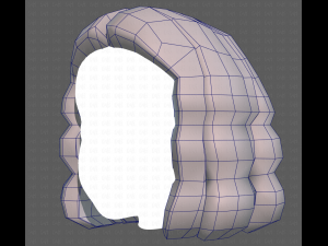 Base Hair for girl V02 Modelo 3D
