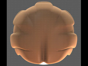 Base de pelo para ni&ntilde;a V02 Modelo 3D