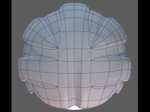 Base de pelo para ni&ntilde;a V02 Modelo 3D