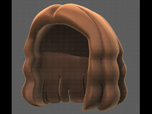 Base de pelo para ni&ntilde;a V02 Modelo 3D