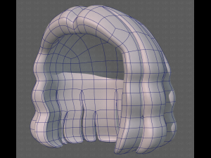 Base Hair for girl V02 Modelo 3D