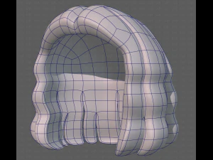 Base de pelo para ni&ntilde;a V02 Modelo 3D