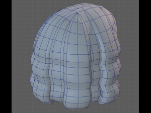 Base Hair for girl V02 Modelo 3D