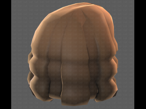 Base Hair for girl V02 Modelo 3D