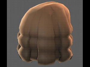 Base de pelo para ni&ntilde;a V02 Modelo 3D