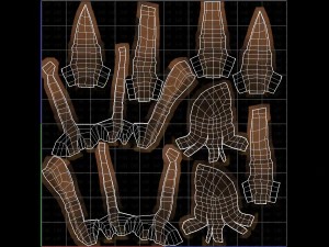 Base de pelo para ni&ntilde;a V02 Modelo 3D