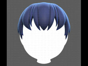 Base Hair for Boy V01 3D Model