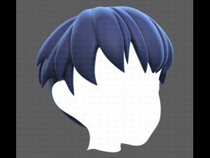 Base Hair for Boy V01 3D Модель