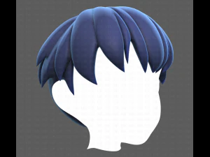 Base Hair for Boy V01 3D Model