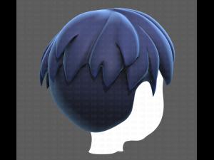 Base Hair for Boy V01 3D Модель