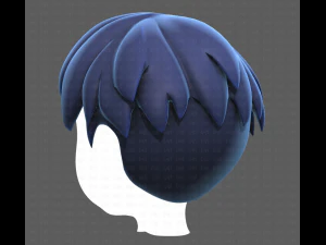 Base Hair for Boy V01 3D Model
