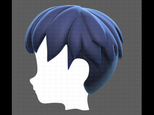Base Hair for Boy V01 3D Модель