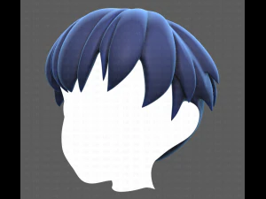 Base Hair for Boy V01 3D Model