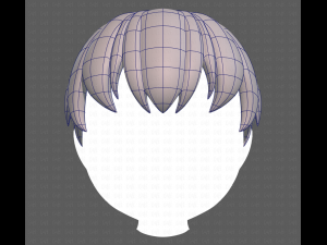 Base Hair for Boy V01 3D Модель