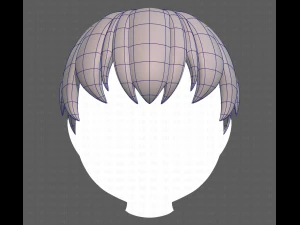 Base Hair for Boy V01 3D Model