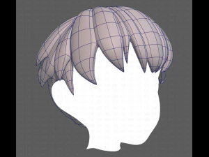 Base Hair for Boy V01 3D Model