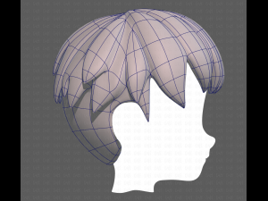 Base Hair for Boy V01 3D Модель