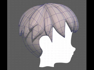 Base Hair for Boy V01 3D Model