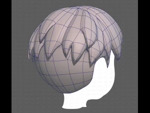 Base Hair for Boy V01 3D Model
