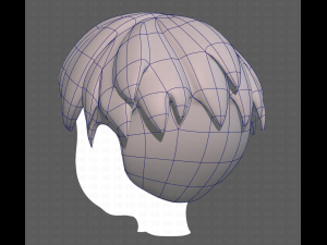 Base Hair for Boy V01 3D Модель
