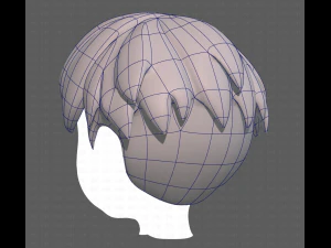 Base Hair for Boy V01 3D Model