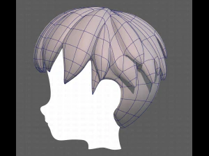Base Hair for Boy V01 3D Model