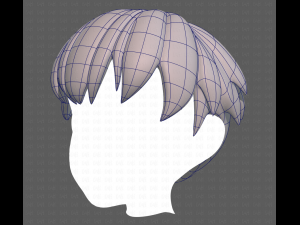 Base Hair for Boy V01 3D Модель