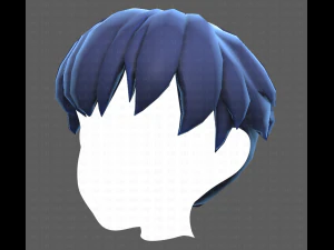 Base Hair for Boy V01 3D Model