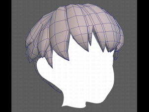 Base Hair for Boy V01 3D Модель