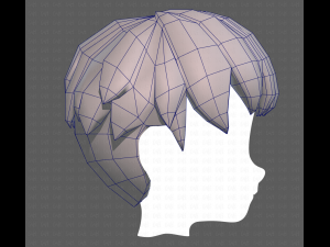 Base Hair for Boy V01 3D Модель