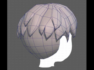 Base Hair for Boy V01 3D Model