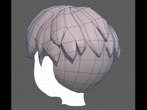 Base Hair for Boy V01 3D Модель