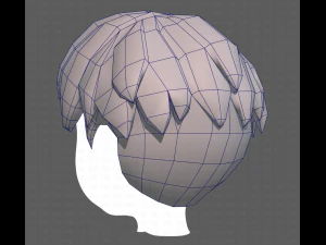 Base Hair for Boy V01 3D Model
