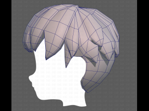 Base Hair for Boy V01 3D Модель