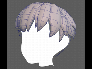 Base Hair for Boy V01 3D Модель