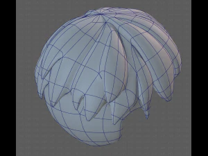Base Hair for Boy V01 3D Model