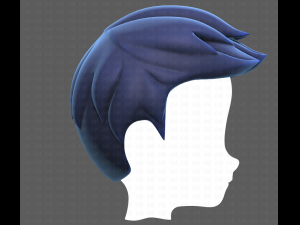 Base Hair for Boy V02 3Dモデル