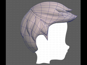Base Hair for Boy V02 3Dモデル