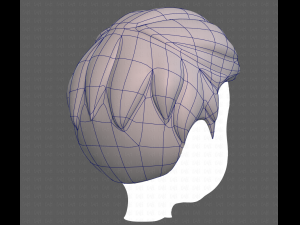 Base Hair for Boy V02 3Dモデル