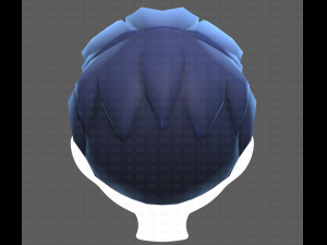 Base Hair for Boy V02 3Dモデル
