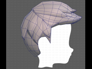 Base Hair for Boy V02 3Dモデル