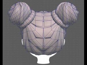 Base Hair for girl V03 3D Model
