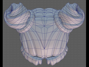 Base Hair for girl V03 3D 모델